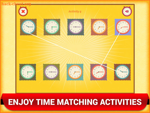 Telling Time Clock Kids Games screenshot