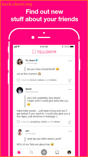 Tellonym: Honest Questions & Feedback screenshot