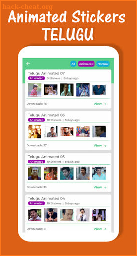 Telugu Stickers & Punch Audio Dialogues screenshot