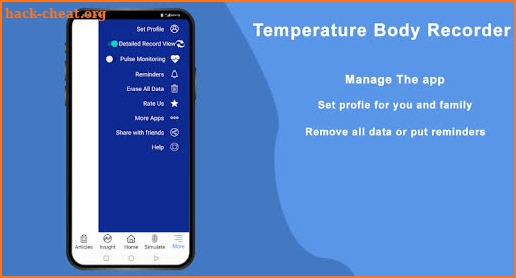 Temperature Body Health Recorder screenshot