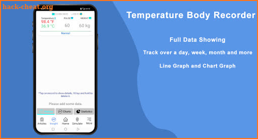 Temperature Body Health Recorder screenshot