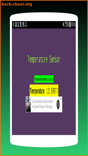 temperature sensor screenshot