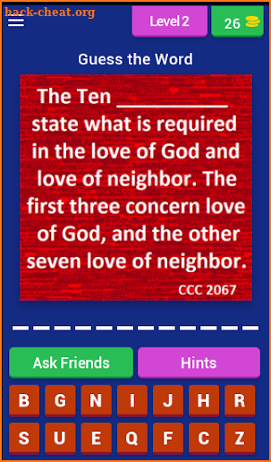 Ten Commandments Quiz screenshot