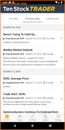 Ten Stock Trader screenshot