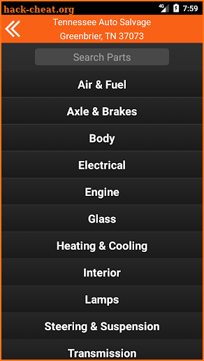 Tennessee Auto Salvage screenshot