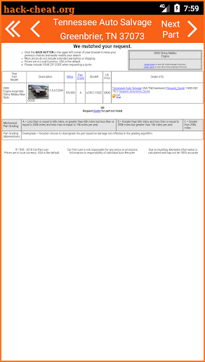 Tennessee Auto Salvage screenshot