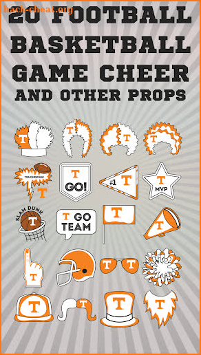 Tennessee Volunteers Selfie Stickers screenshot