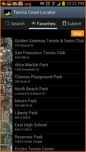 Tennis Court Locator screenshot