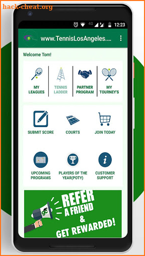Tennis League Network App screenshot