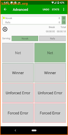 Tennis Umpire App screenshot