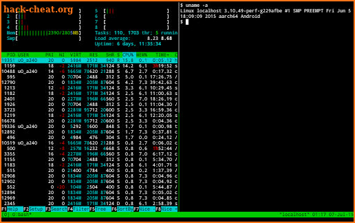 Termux screenshot