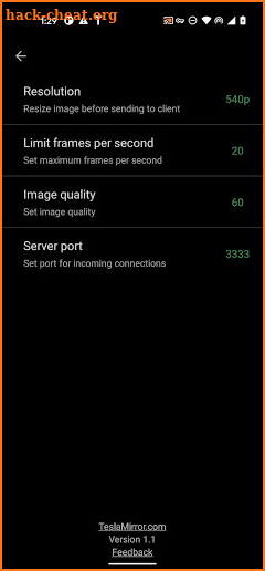 TeslaMirror screenshot
