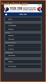 TESOL 2018 screenshot