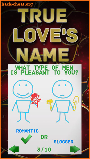 Test for True Love's name screenshot