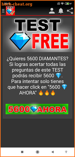 TEST FREE - Diamantes Gratis screenshot