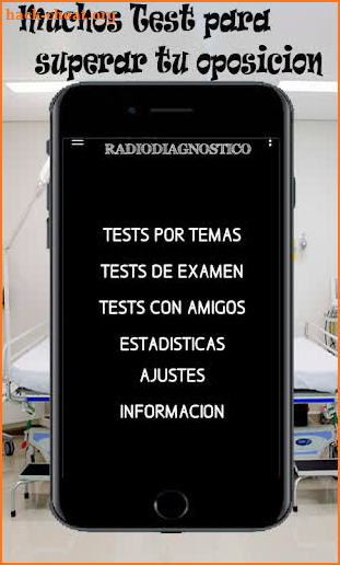 Test para oposición Técnico radiodiagnostico screenshot