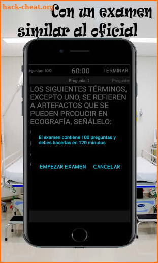 Test para oposición Técnico radiodiagnostico screenshot