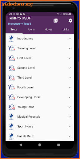 TestPro US Dressage Federation screenshot