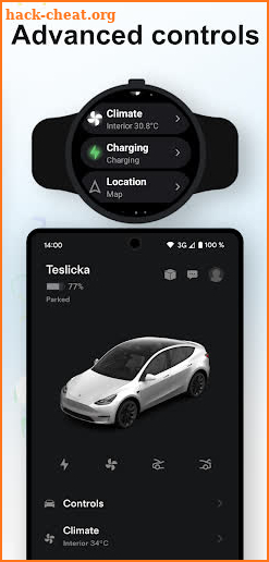 Teswear: Watch app for Tesla screenshot