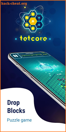 Tetcore - hex block and brick drop puzzle game screenshot