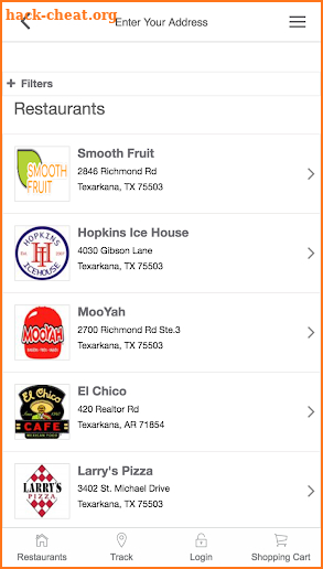 Texarkana Takeout screenshot