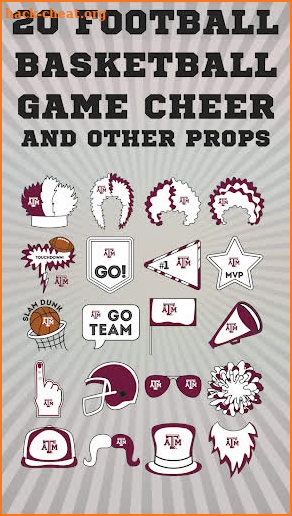 Texas A&M Aggies Selfie Stickers screenshot