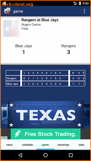 Texas Baseball - Rangers Edition screenshot