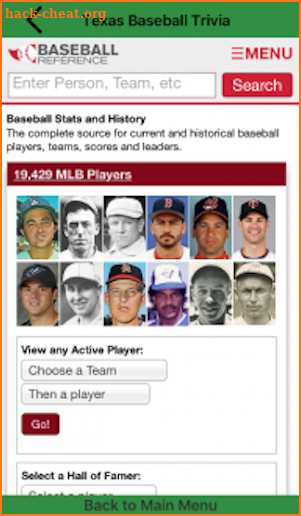 Texas Baseball Trivia screenshot