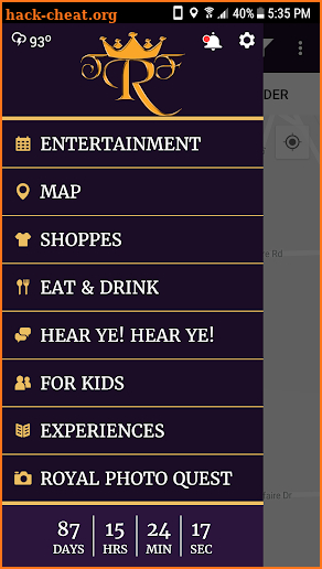 Texas Renaissance Festival App screenshot