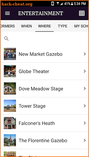 Texas Renaissance Festival App screenshot