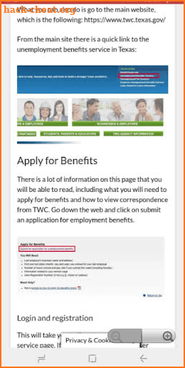 Texas Unemployment App screenshot