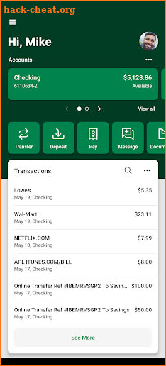 Texell Digital Banking screenshot