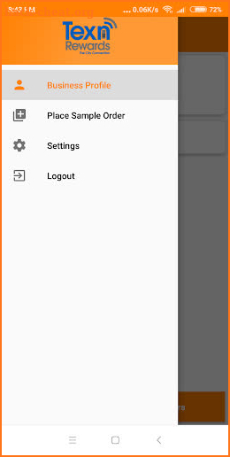 TexnRewards - Online Order Management app screenshot