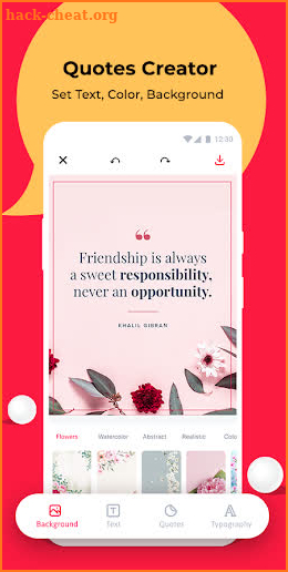 Text Art: Poster & Quote Maker screenshot