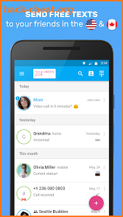Text Me - Free Texting & Calls screenshot