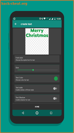 Text sticker maker for whatsapp - text stickers screenshot