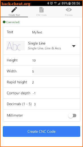 Text To CNC screenshot