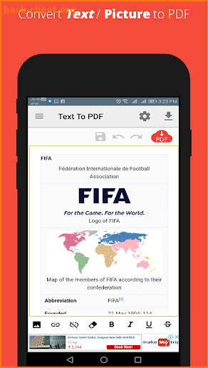 Text To Pdf Converter, Image to Pdf screenshot