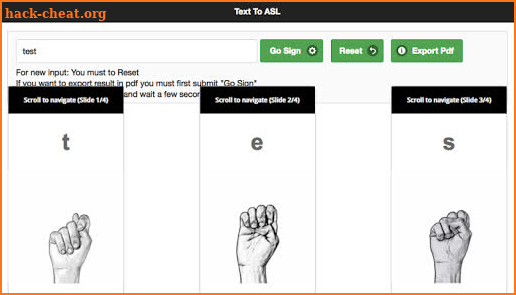 Text to Sign Language screenshot