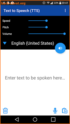 Text to Speech (TTS) screenshot