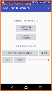 Text-Tone Customizer screenshot