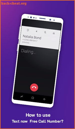 Text Ways To Free Call Number screenshot