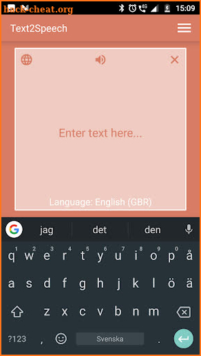 Text2Speech screenshot