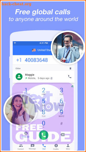 TextNow: Text Me free US Number Tips screenshot