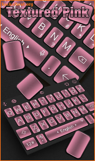 Textured Pink Keyboard Theme screenshot