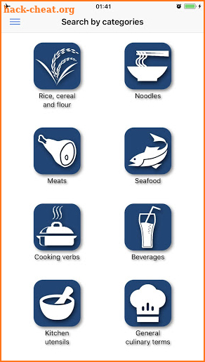 Thai Food Terms: Thai - English screenshot