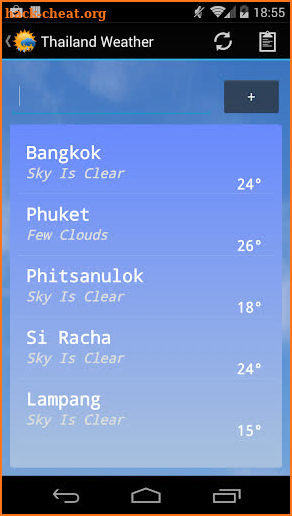 Thailand Weather Plus screenshot