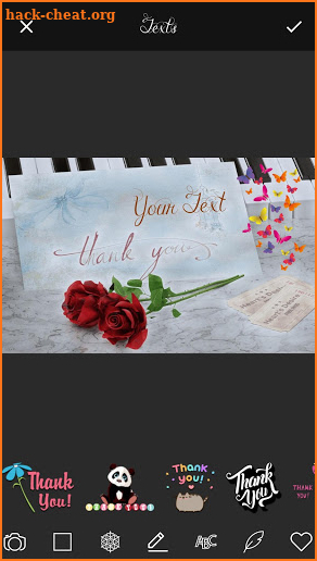 Thank You Cards Name Art Maker screenshot