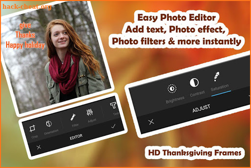 Thanks giving photo Frames screenshot