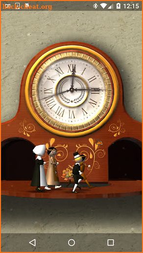 Thanksgiving Animated Clock 3D screenshot